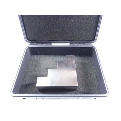 Nickel-plated 1018 Steel 4 Step Calibration Block with 1.0''-2.0''-3.0''-4.0'' Thickness and 0.75" (L) × 0.75" (W) Step Size for Ultrasonic Testing