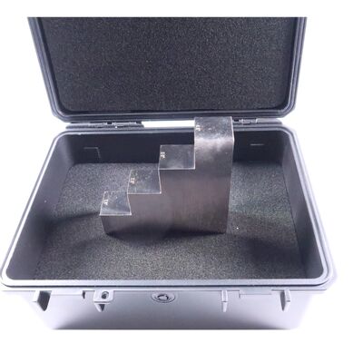 Nickel-plated 1018 Steel 4 Step Calibration Block with 1.0''-2.0''-3.0''-4.0'' Thickness and 0.75" (L) × 0.75" (W) Step Size for Ultrasonic Testing