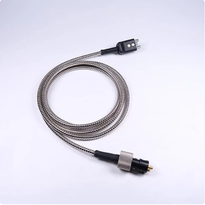 DA590 ultrasonik dönüştürücü/sonde için çift zırhlı kablo GE C123 yüksek sıcaklıklı prob kablosu