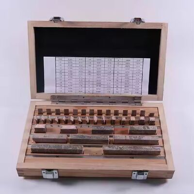 Sertifikalı Gage Block Set 38 Pcs Grade 0 Slip Jo Blocks 1-100mm Tmteck tarafından yapıldı