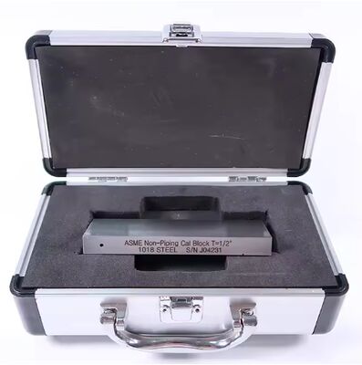 ASME Tüpsiz Kal Blok T=1/2 Inch ASME TYPE 1018 UT Kesme Dalgası için Çelik Kalibrasyon Bloku (1/2 inç kalınlığı)