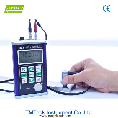 Ultrasonik Kalınlık ölçer TM210B 0.75mm ~ 300.0mm Ölçme aralığı 128×64 LCD